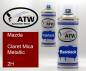 Preview: Mazda, Claret Mica Metallic, 2H: 400ml Sprühdose + 400ml Klarlack - Set, von ATW Autoteile West.